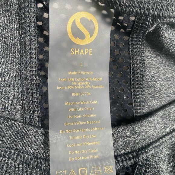 SHAPE Activewear Athletic Gray Long Sleeve Top Size Large - Picture 8 of 8